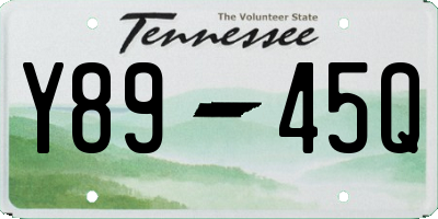 TN license plate Y8945Q