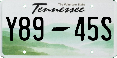 TN license plate Y8945S