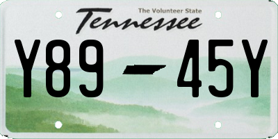 TN license plate Y8945Y
