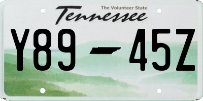 TN license plate Y8945Z
