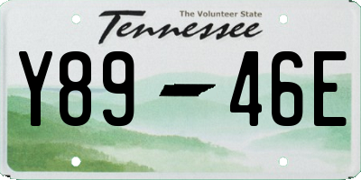 TN license plate Y8946E