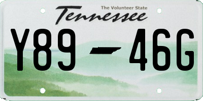 TN license plate Y8946G