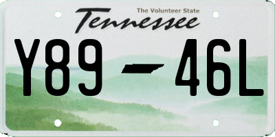 TN license plate Y8946L