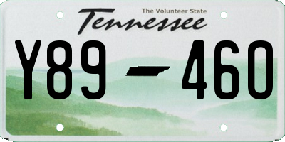 TN license plate Y8946O