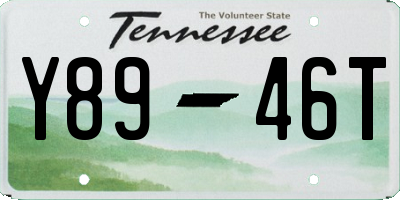 TN license plate Y8946T