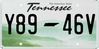 TN license plate Y8946V
