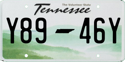 TN license plate Y8946Y