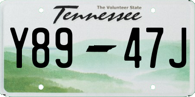 TN license plate Y8947J