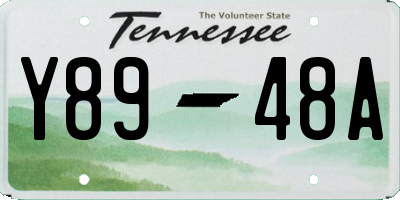 TN license plate Y8948A