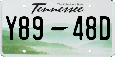 TN license plate Y8948D