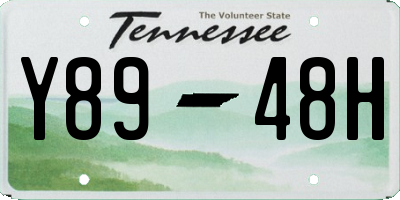 TN license plate Y8948H