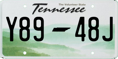 TN license plate Y8948J