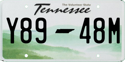 TN license plate Y8948M