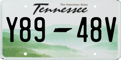 TN license plate Y8948V