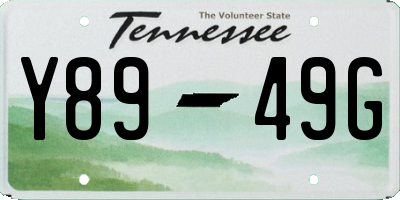 TN license plate Y8949G