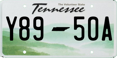 TN license plate Y8950A