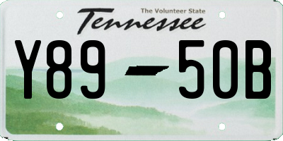 TN license plate Y8950B