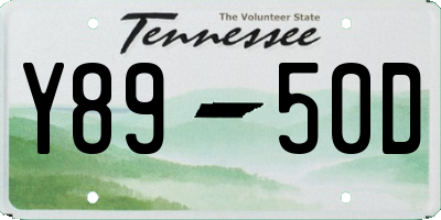 TN license plate Y8950D