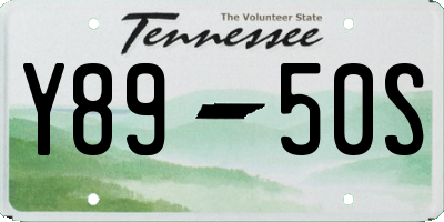 TN license plate Y8950S