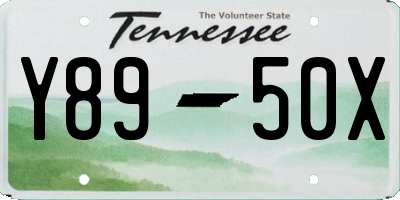 TN license plate Y8950X