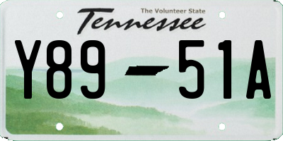 TN license plate Y8951A