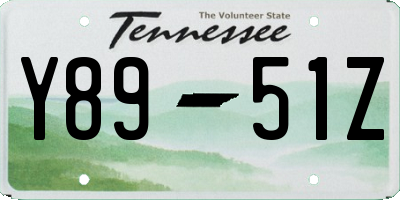 TN license plate Y8951Z