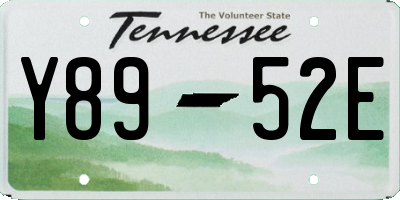 TN license plate Y8952E