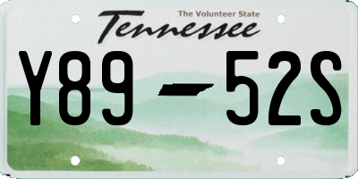 TN license plate Y8952S