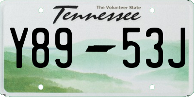 TN license plate Y8953J