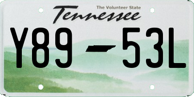TN license plate Y8953L