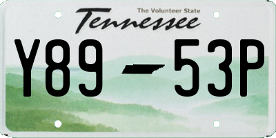 TN license plate Y8953P