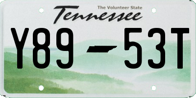 TN license plate Y8953T
