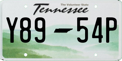 TN license plate Y8954P