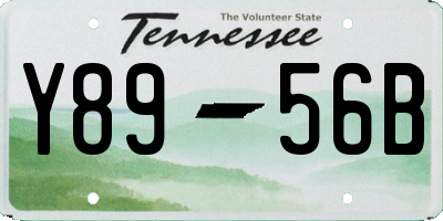 TN license plate Y8956B
