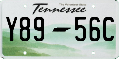 TN license plate Y8956C