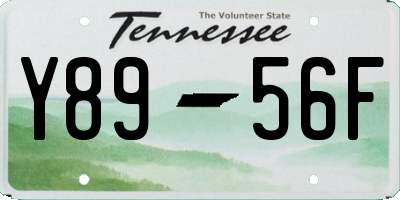 TN license plate Y8956F