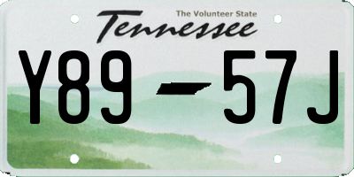 TN license plate Y8957J