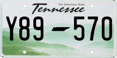 TN license plate Y8957O