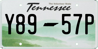 TN license plate Y8957P