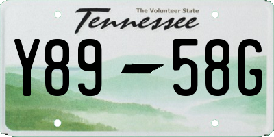 TN license plate Y8958G