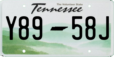 TN license plate Y8958J
