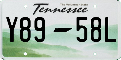TN license plate Y8958L