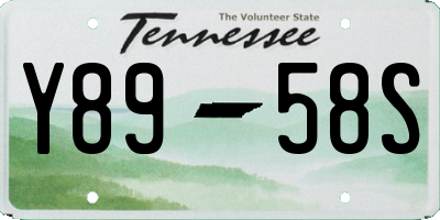 TN license plate Y8958S