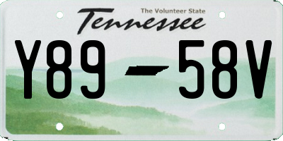 TN license plate Y8958V