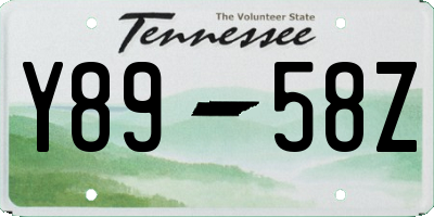 TN license plate Y8958Z