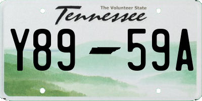 TN license plate Y8959A