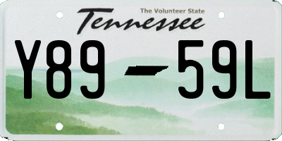 TN license plate Y8959L