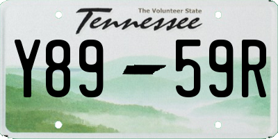 TN license plate Y8959R