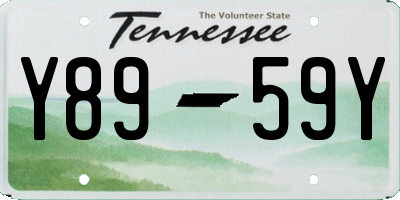 TN license plate Y8959Y