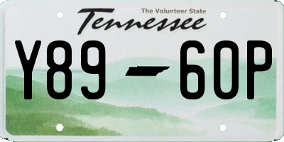 TN license plate Y8960P